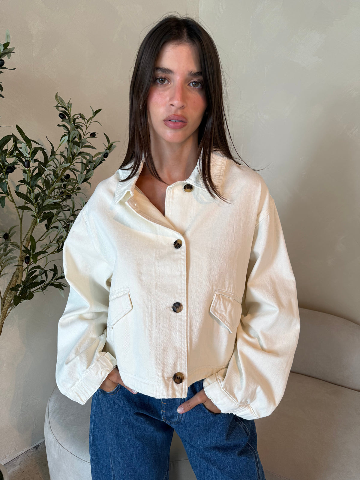 White Washed Denim Jacket
