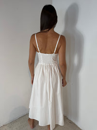 Button Front Cami Midi Dress