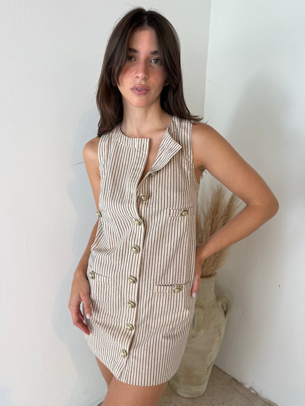 Stripe Button Down Dress