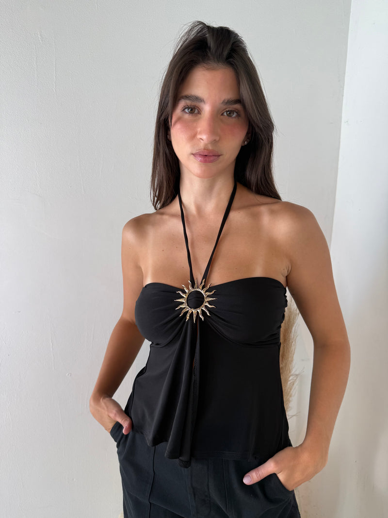 Sun Metal Halter Top