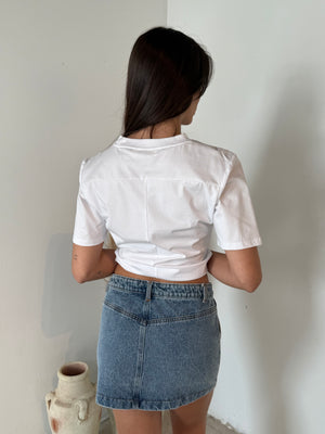 Denim Mini Skirt