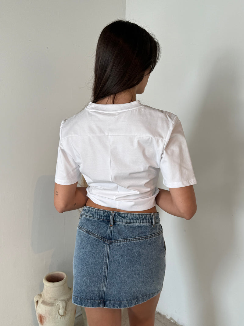 Denim Mini Skirt