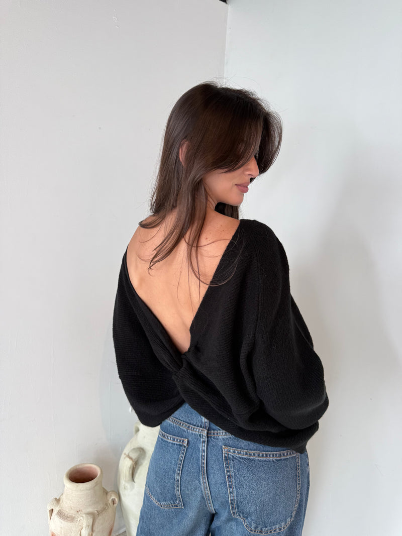 Black Sweater Top