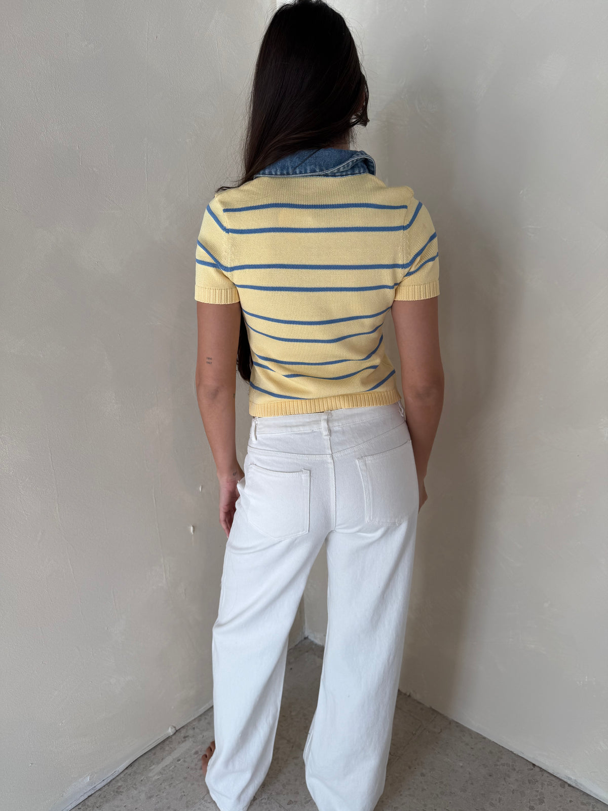 Wide White Jeans