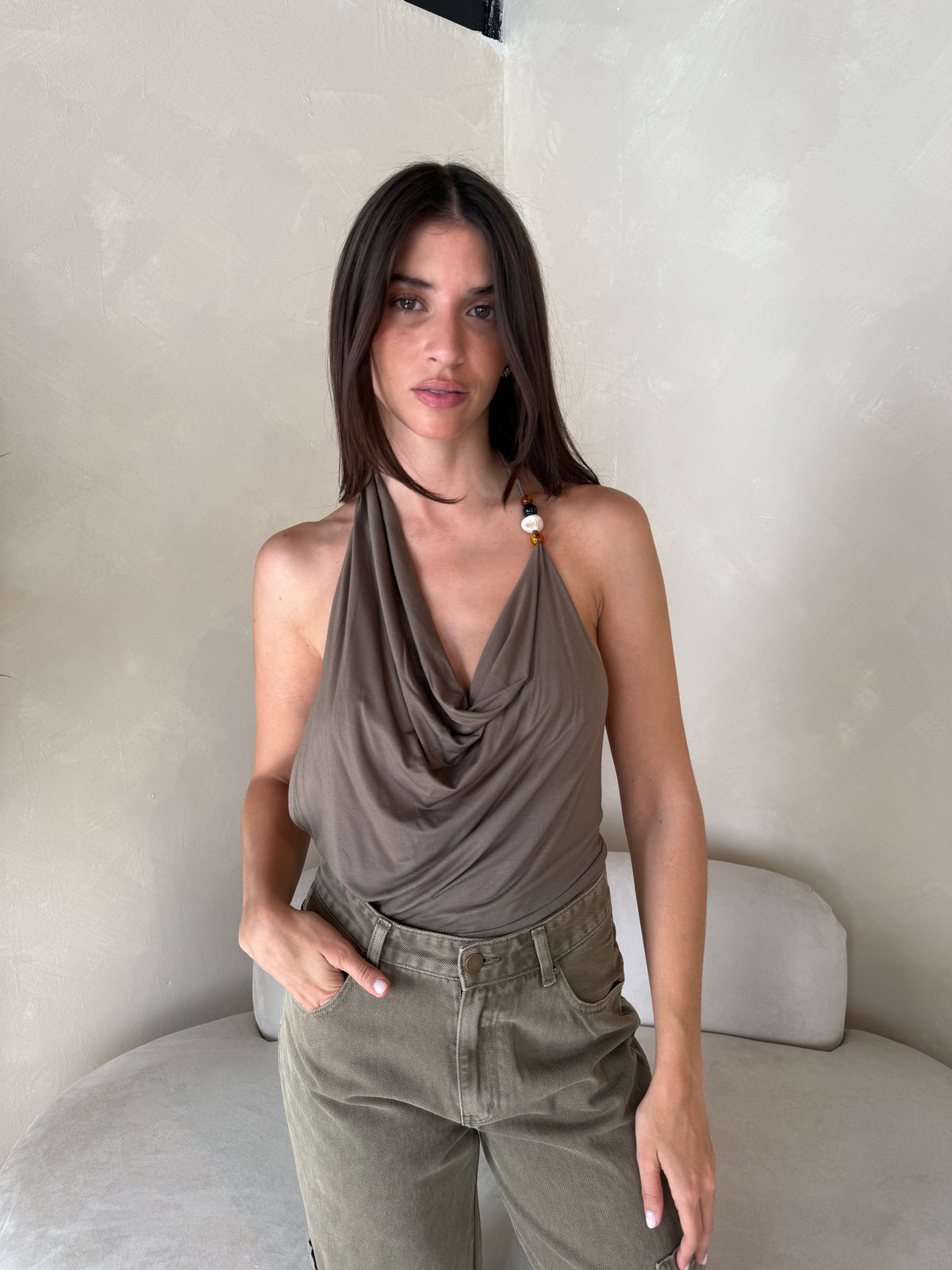 Cargo Linen Skirt