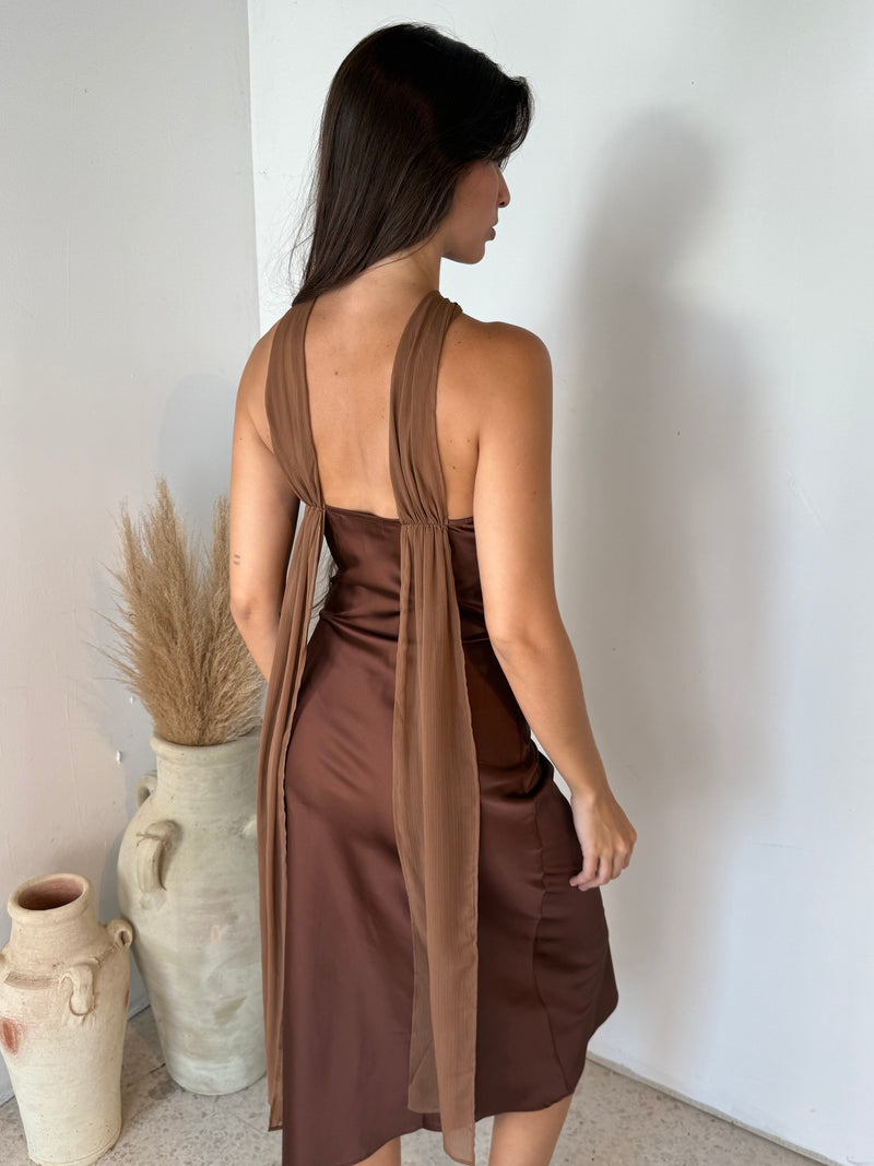 Satin Choco Dress