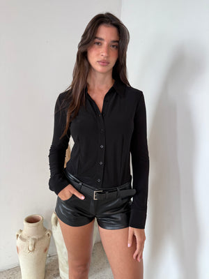 LS Buttondown Bodysuit
