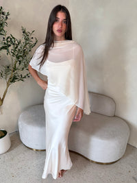 Sheer Cape Dress