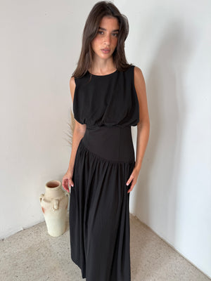 Shirred Maxi Dress