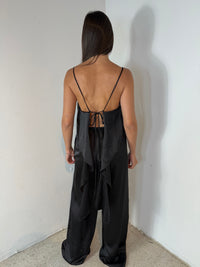 Satin Ruffle Top & Pant Set
