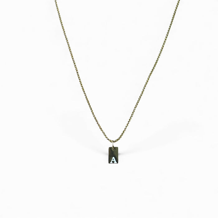 Letter Gold Tag