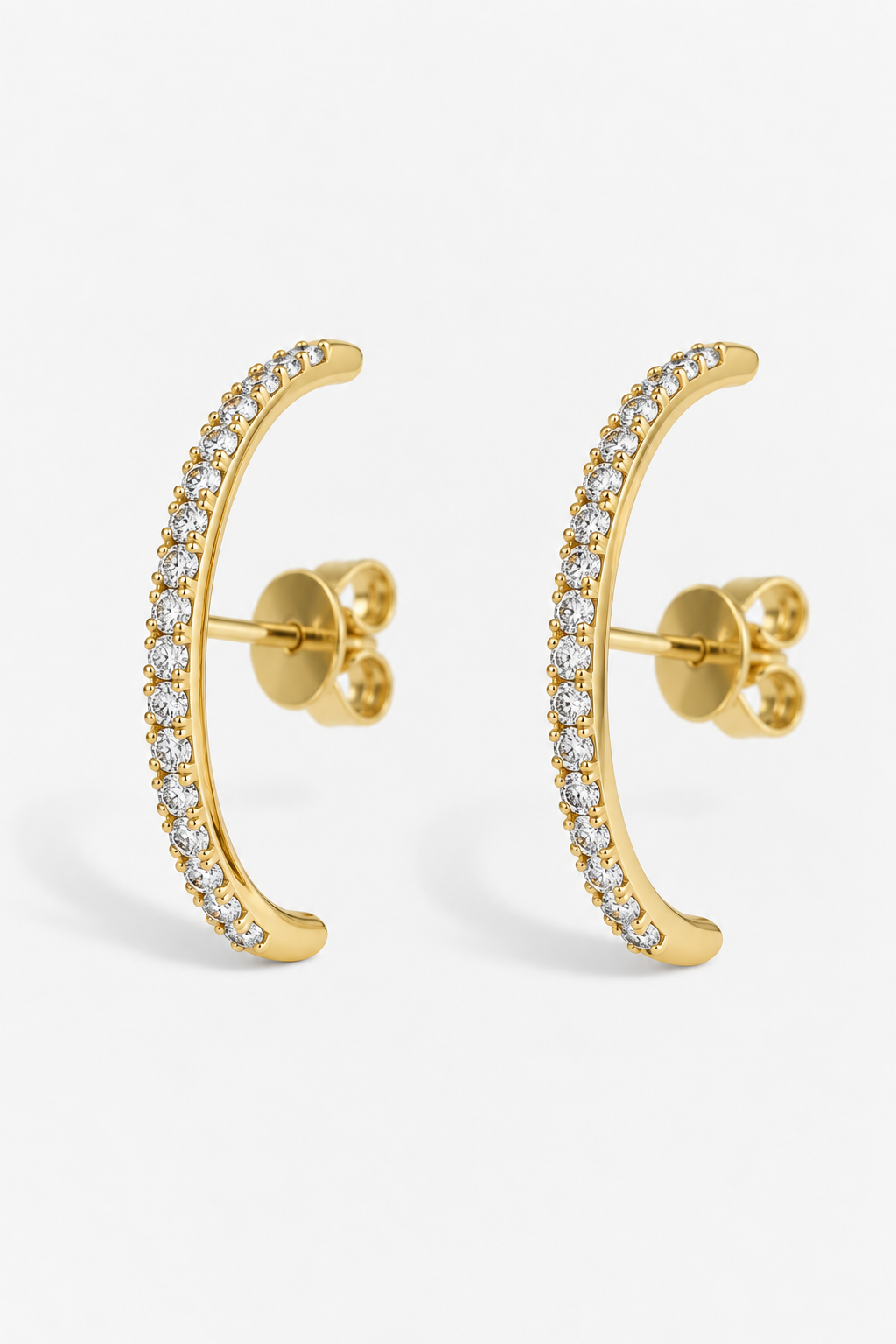 SUSPENDER EARRINGS – PAVÉ