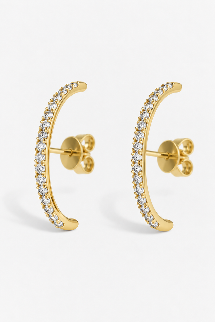 SUSPENDER EARRINGS – PAVÉ