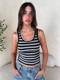 Stripe Ribbed Tank