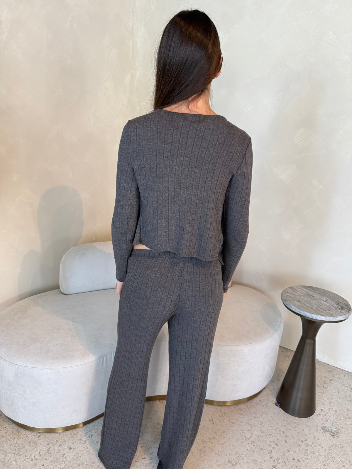Charcoal Ribbed 3pc Set