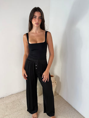 Satin Elastic Joggers