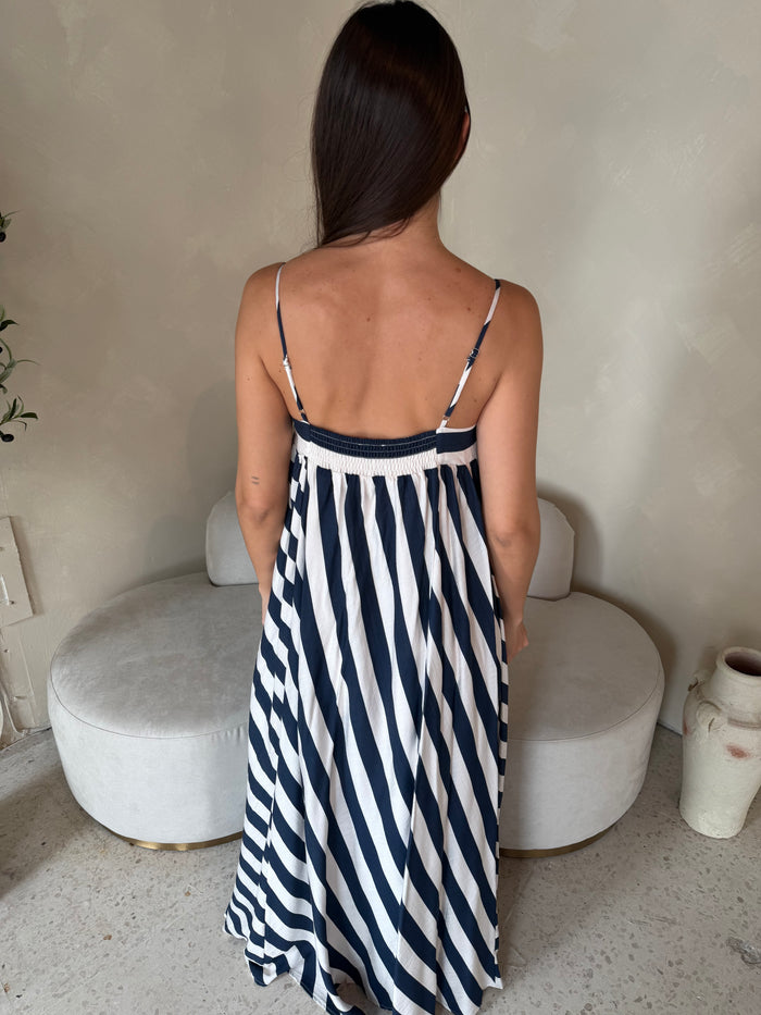 Striped Tunic Maxi Dress