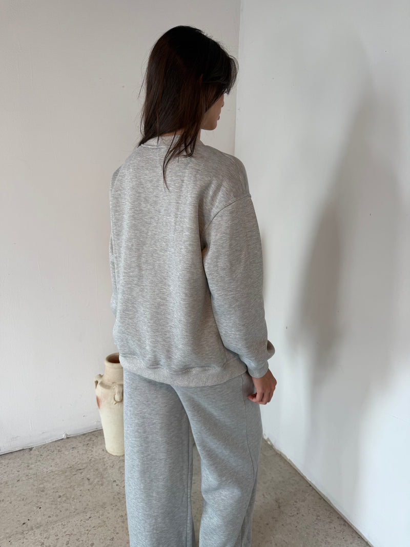 Heather Grey Cardigan & Lounge Pant