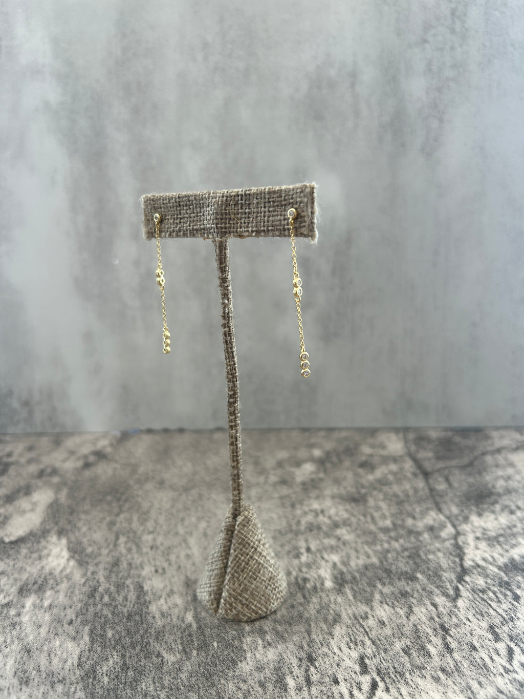 Long Mini Diamonds Earrings