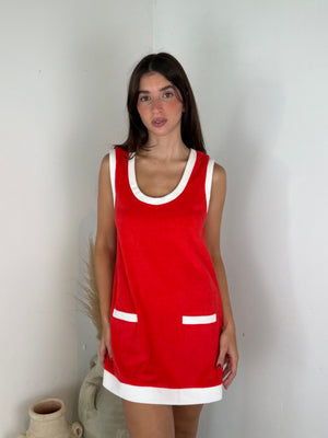 Red Terry Dress