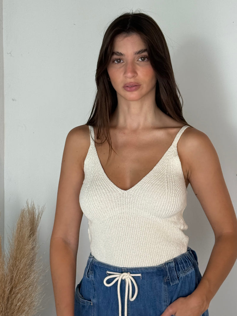 Knitted Vanilla Tank