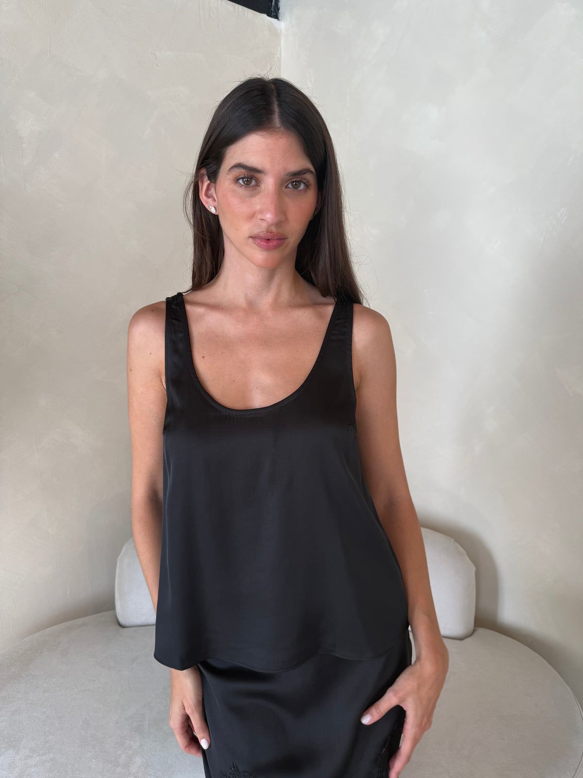 Satin Tank Top