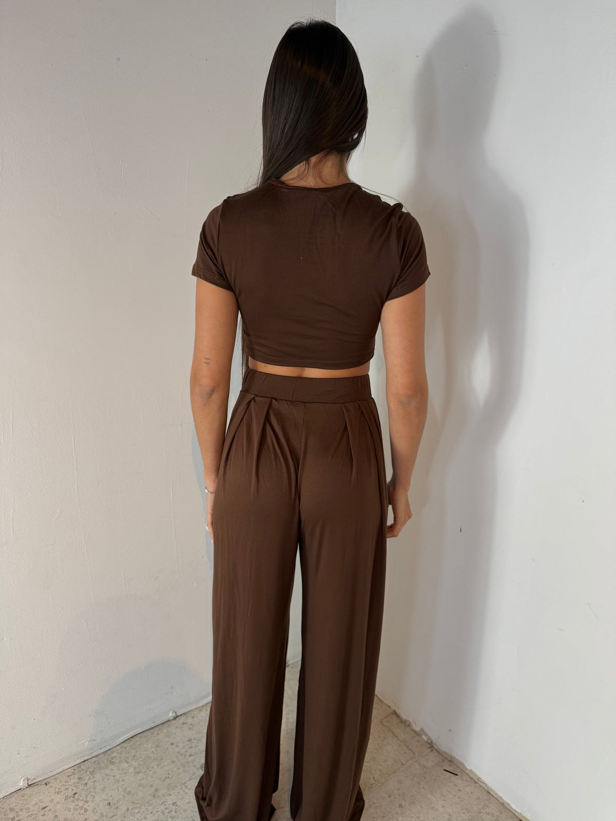 Crop SS Tee & Pant Set