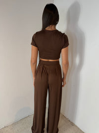 Crop SS Tee & Pant Set