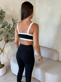 Black Side Contrast Legging