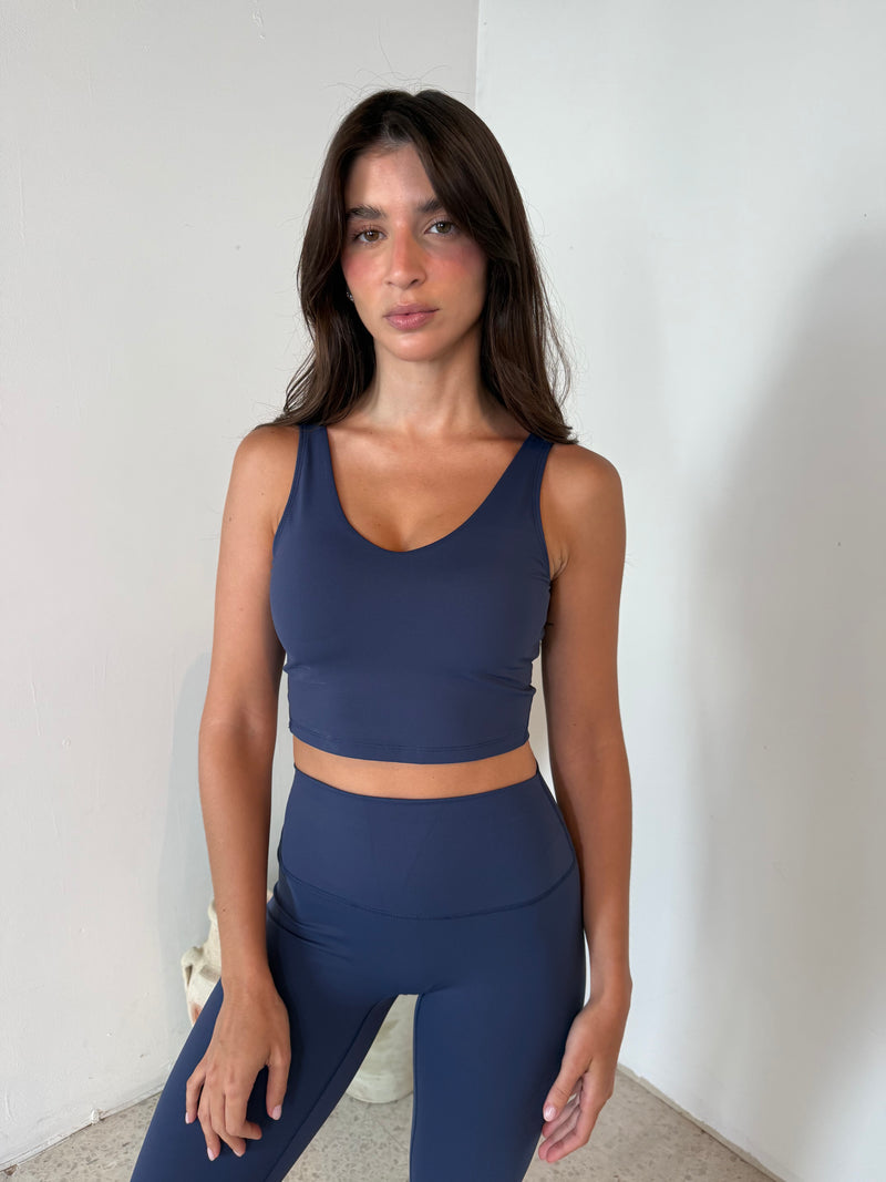 Navy Performance Top & Legging Set