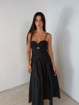 Braided Detail Midi Dress