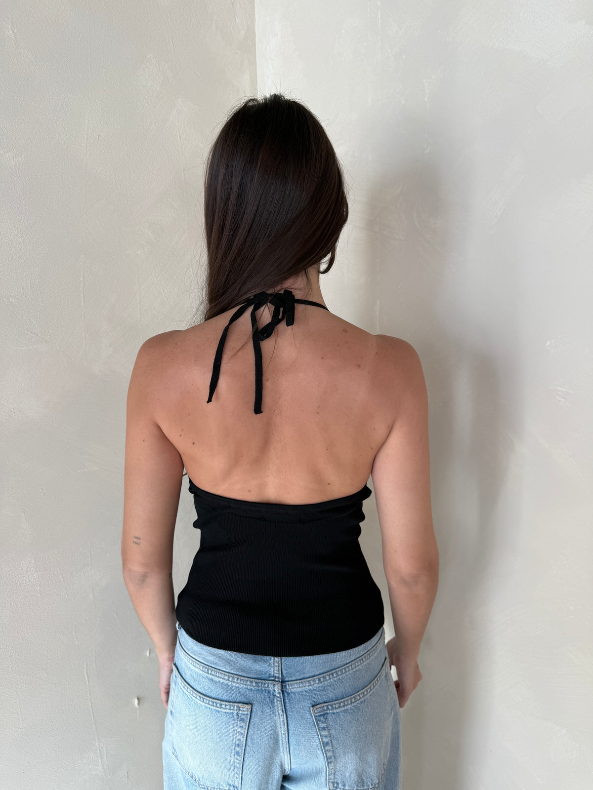 Black Halter Top