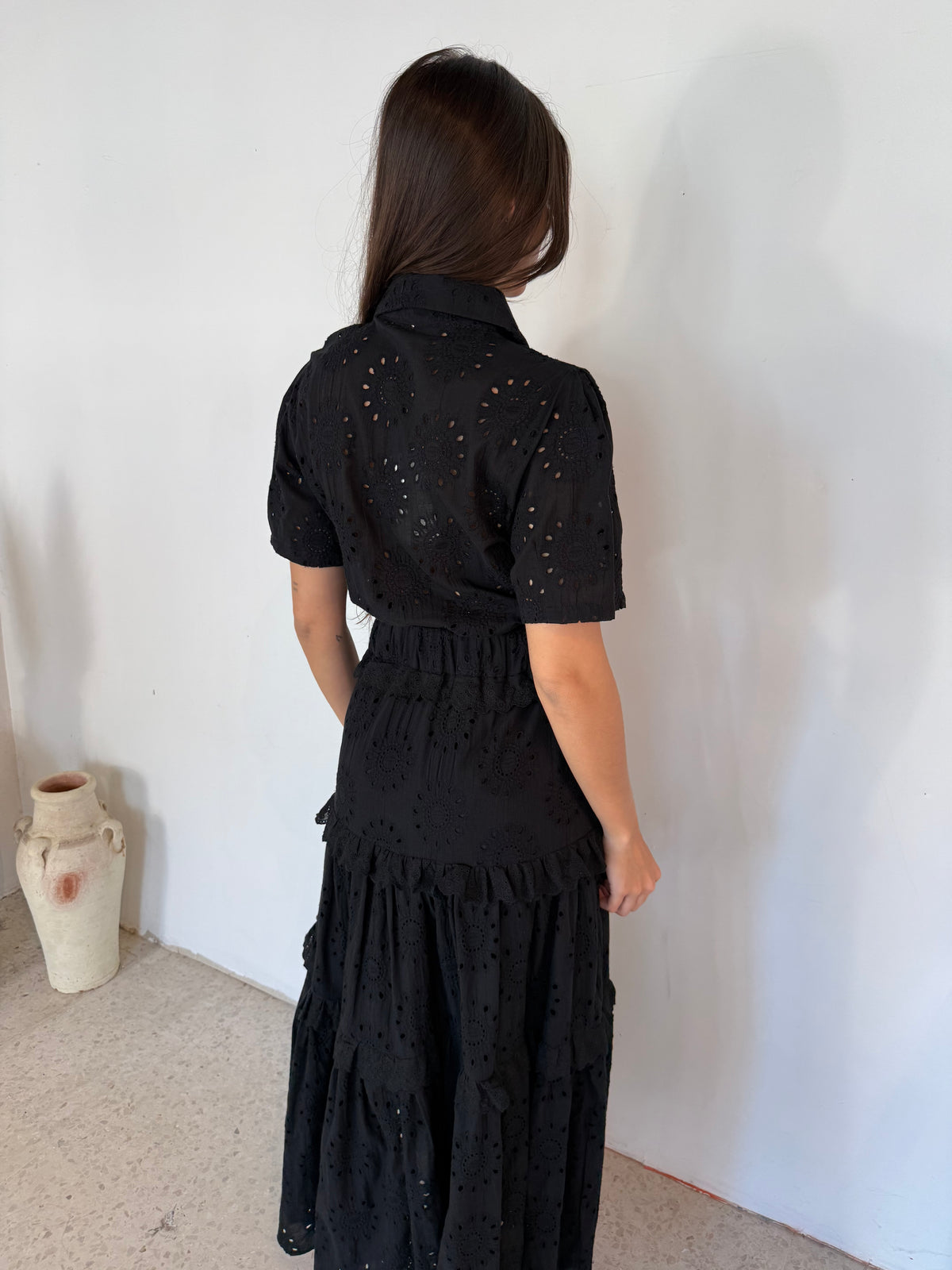 Eyelet Maxi Dress