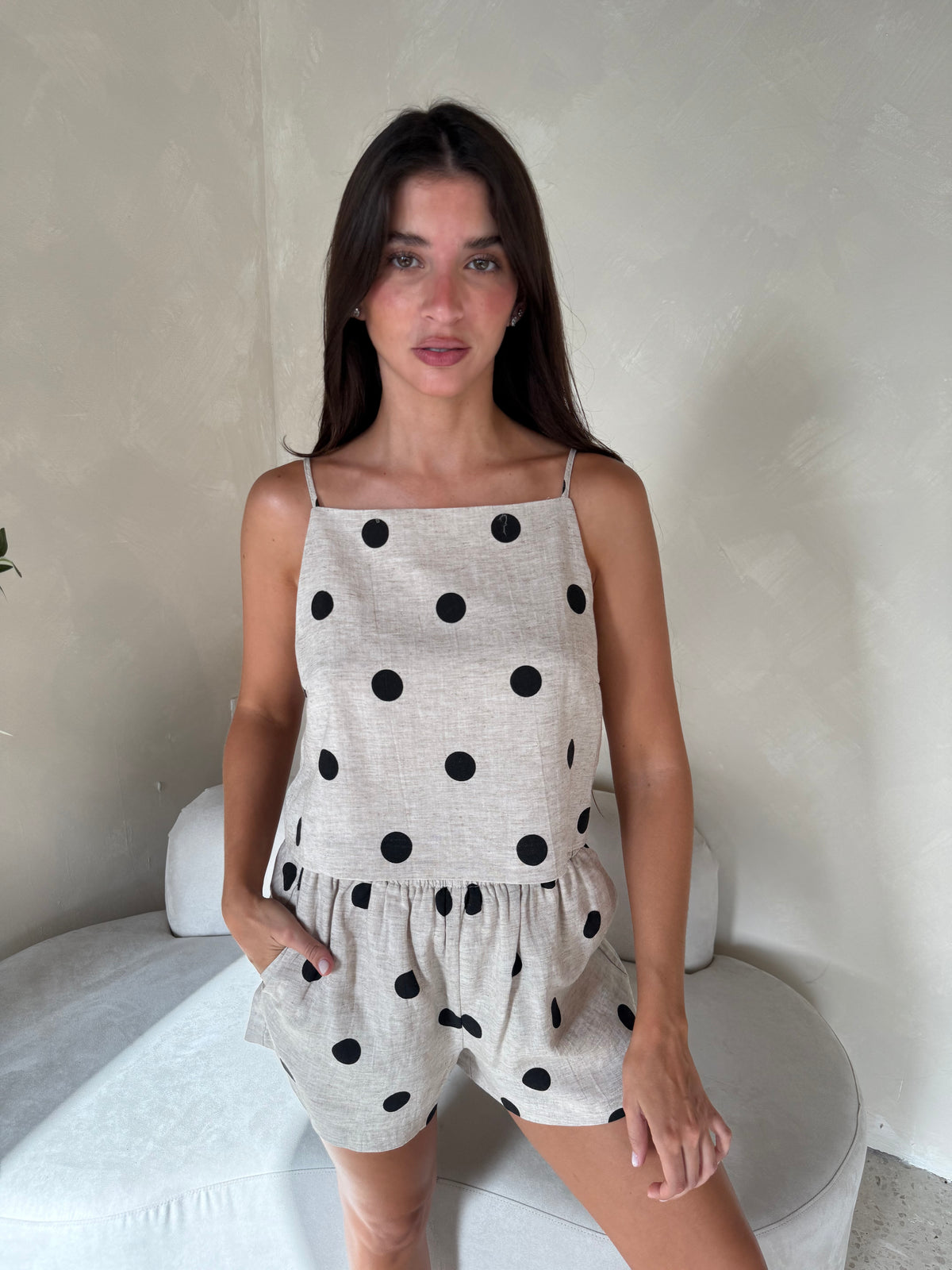 Polka Top & Short Set