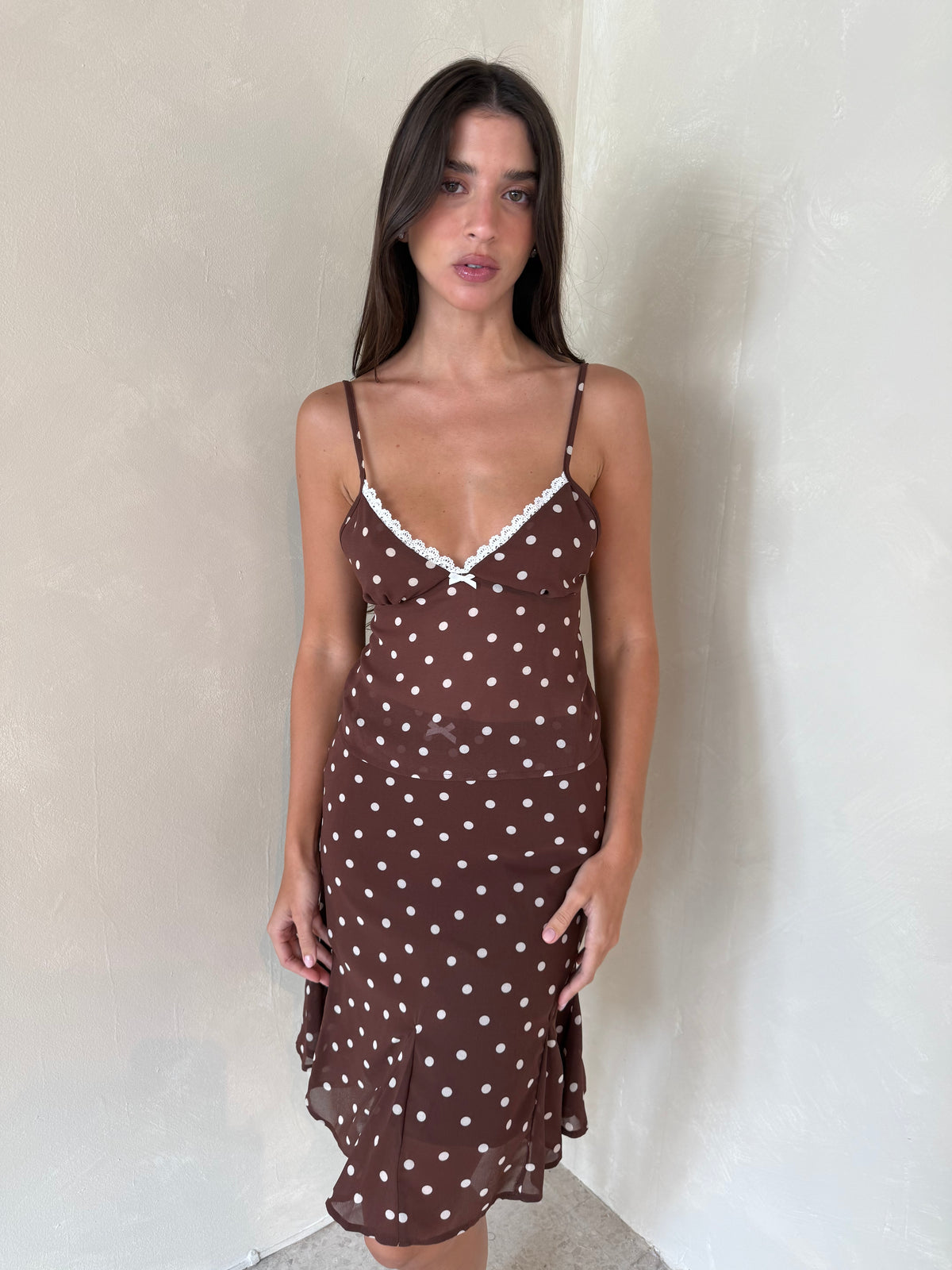 Brown Polka Set