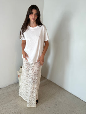 Ivory Lace Skirt