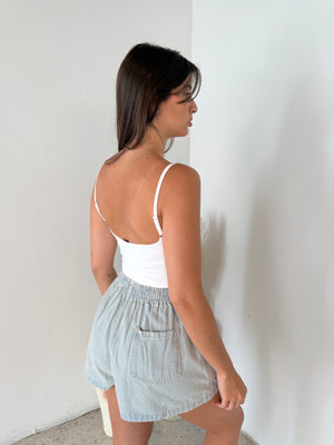 Striped Drawstring Short