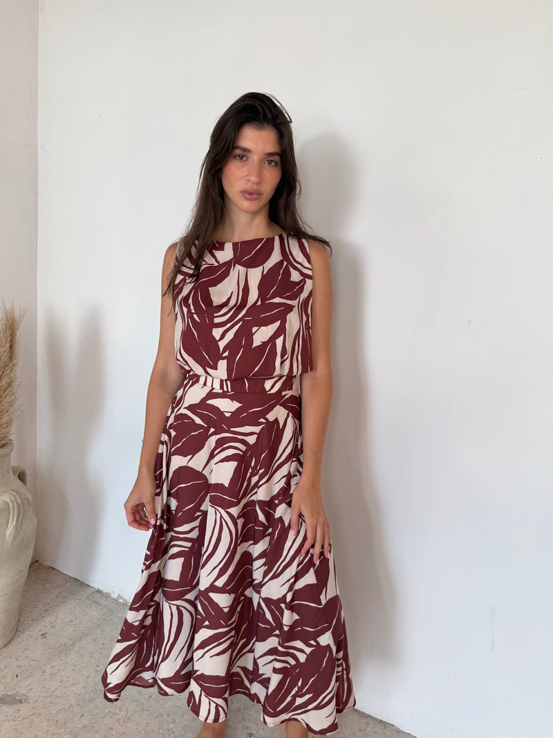 Lucca Brown Leaf Set