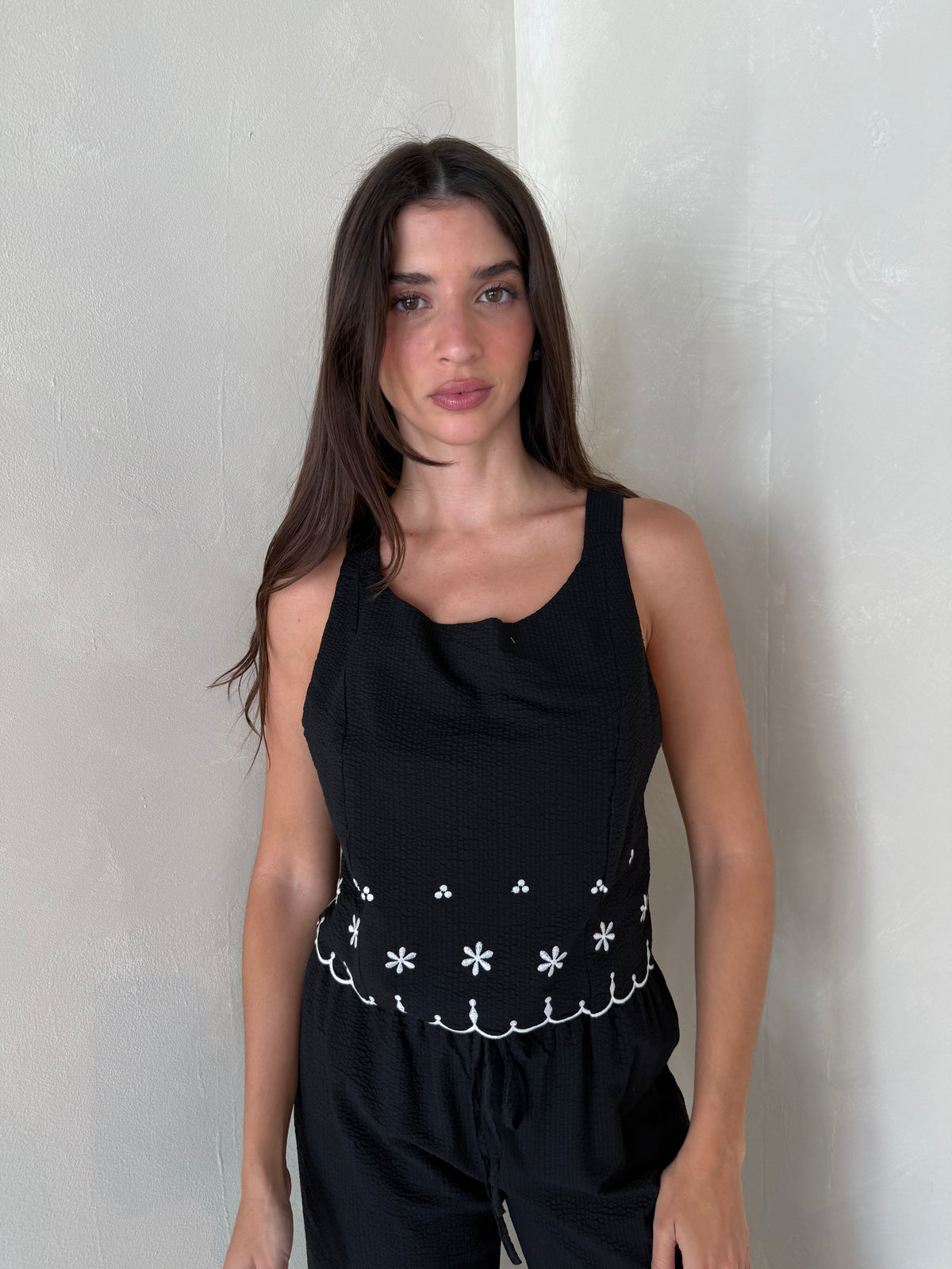Black Embroidered Set