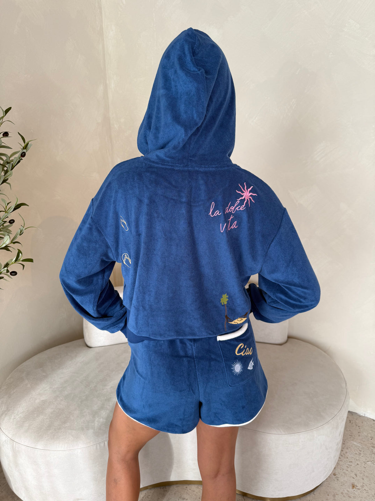 Terry Jacket & Short Set