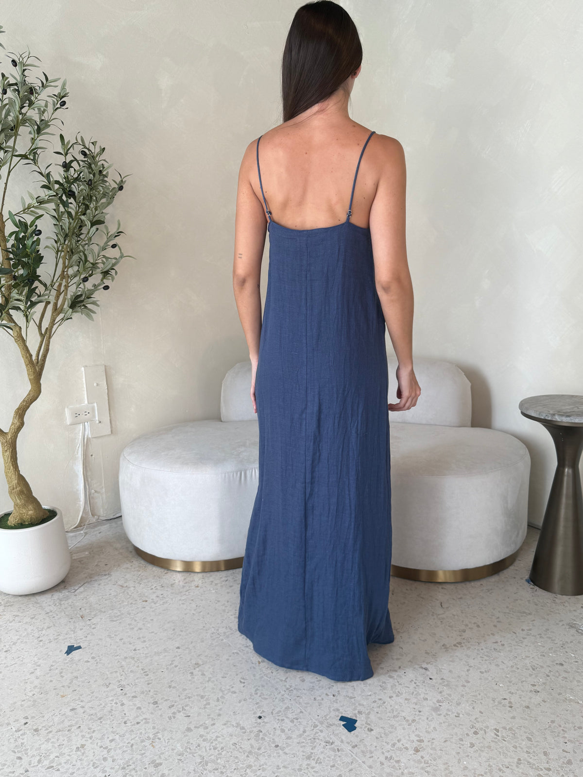 Linen Strappy Dress