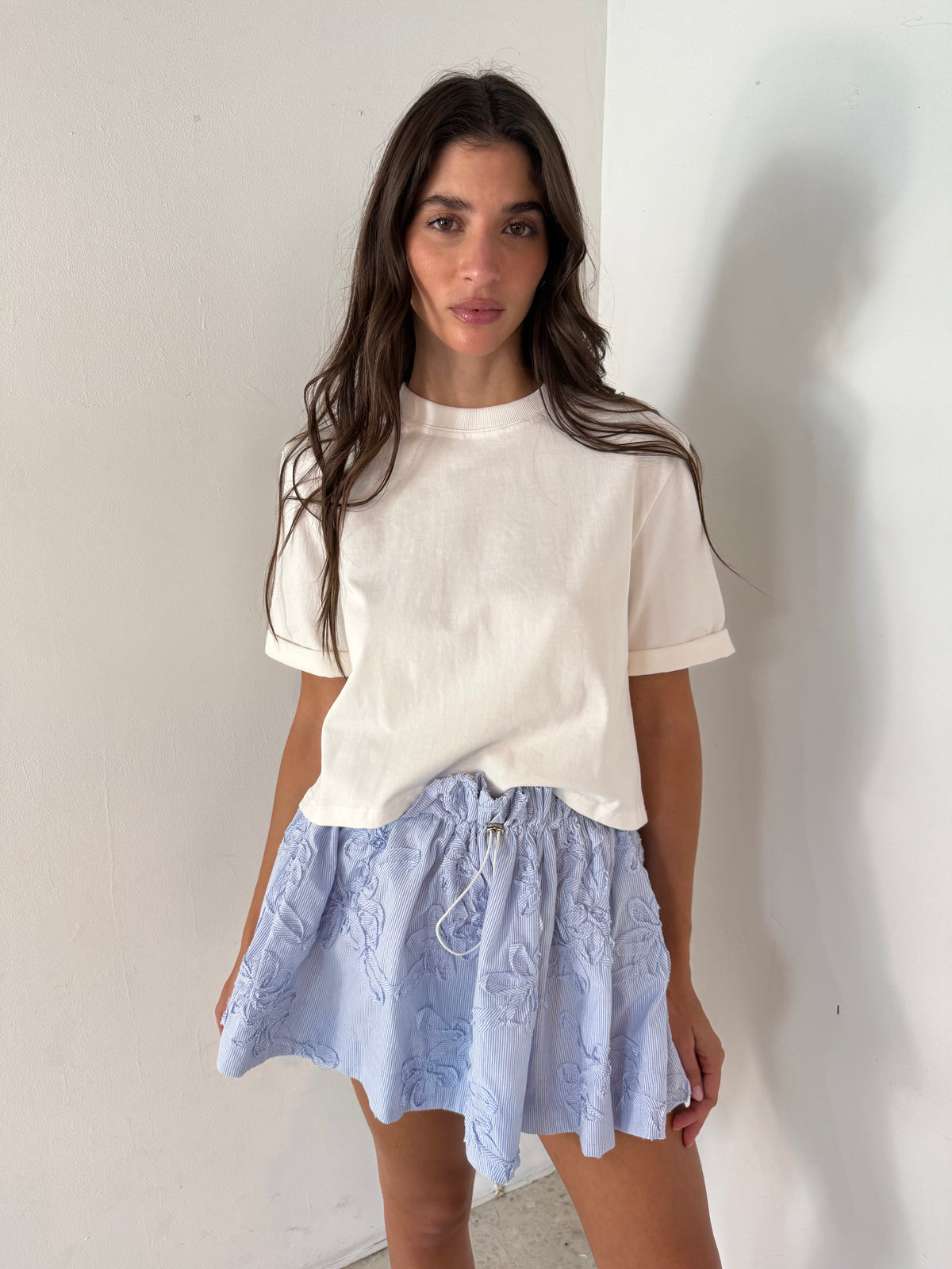 Stripe PaperBag Skirt