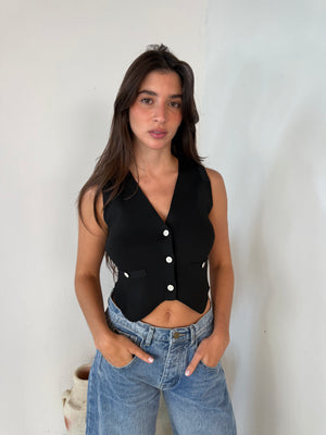Button Knit Vest