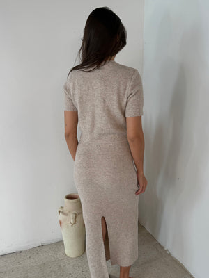 Sweater Top & Skirt Set