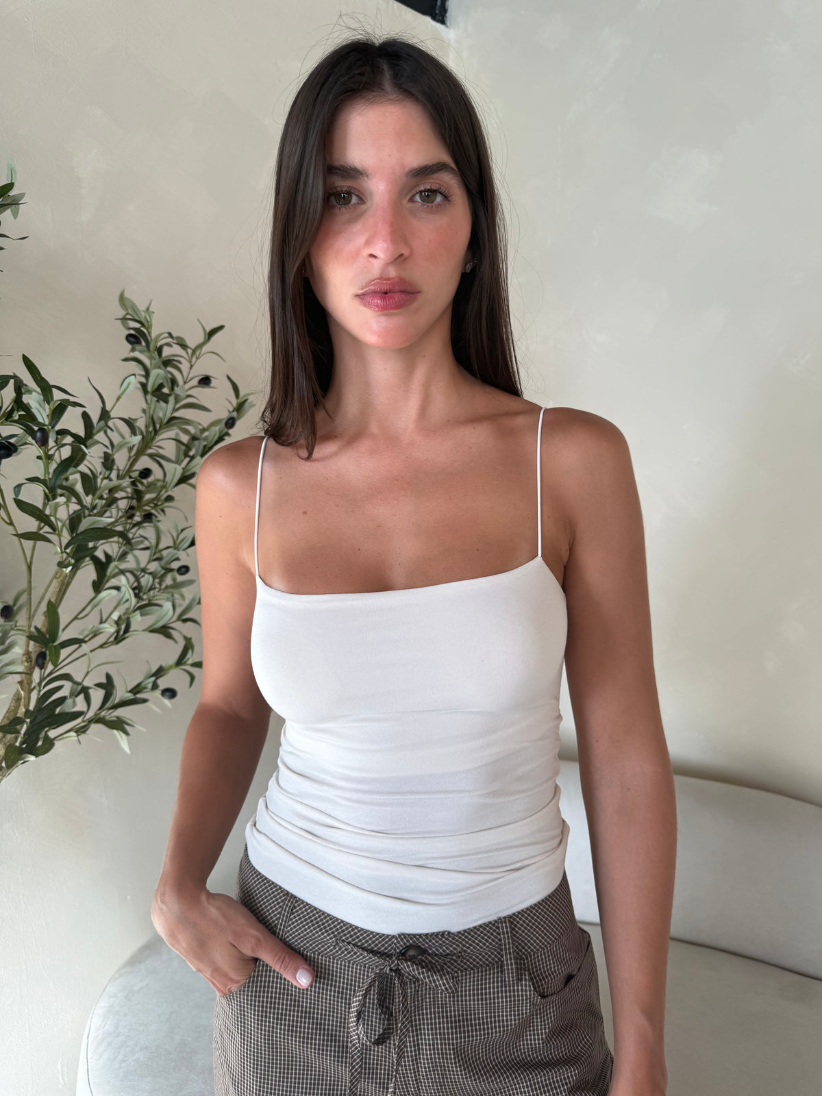 Ivory Strappy Top