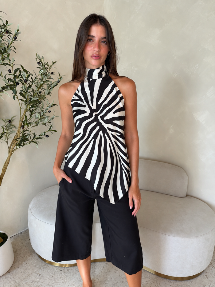 Black Basic Culottes