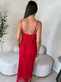 Red Circle Cami Top & Skirt Set
