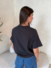 Washed Black Pocket Tee
