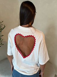 Back Red Heart Top
