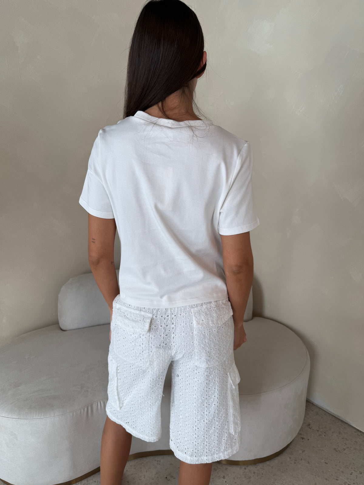 Eyelet Pants
